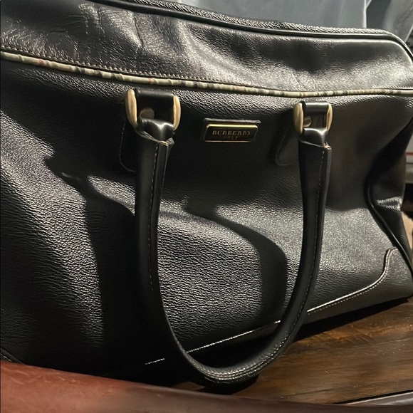 Burberry Black Leather Handbag - Picture 1 of 8